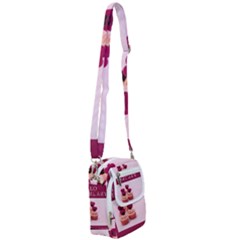 Hello February Text And Cupcakes Shoulder Strap Belt Bag by artworkshop