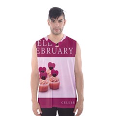 Hello February Text And Cupcakes Men s Basketball Tank Top by artworkshop