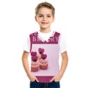 Hello february text and cupcakes Kids  Basketball Tank Top View1