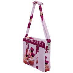 Hello February Text And Cupcakes Cross Body Office Bag by artworkshop