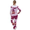 Hello february text and cupcakes Women s Tracksuit View2