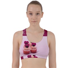 Hello February Text And Cupcakes Back Weave Sports Bra by artworkshop