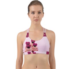 Hello February Text And Cupcakes Back Web Sports Bra by artworkshop