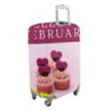 Hello february text and cupcakes Luggage Cover (Small) View2