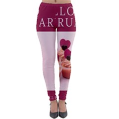 Hello February Text And Cupcakes Lightweight Velour Leggings by artworkshop