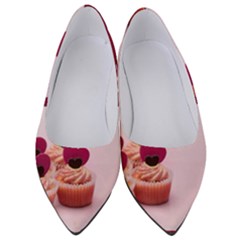 Hello February Text And Cupcakes Women s Low Heels by artworkshop