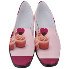 Hello February Text And Cupcakes Women s Classic Loafer Heels by artworkshop