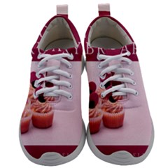 Hello February Text And Cupcakes Mens Athletic Shoes by artworkshop