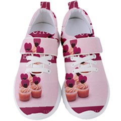 Hello February Text And Cupcakes Women s Velcro Strap Shoes by artworkshop