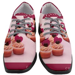 Hello February Text And Cupcakes Women Heeled Oxford Shoes by artworkshop