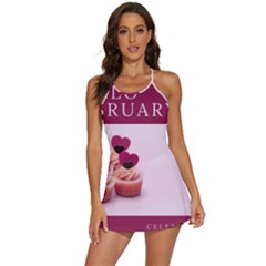 Hello February Text And Cupcakes 2-in-1 Flare Activity Dress by artworkshop