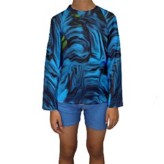 Texture Background Kids  Long Sleeve Swimwear by artworkshop