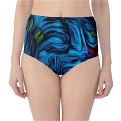 Texture Background Classic High-waist Bikini Bottoms by artworkshop