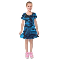 Texture Background Kids  Short Sleeve Velvet Dress by artworkshop