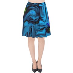 Texture Background Velvet High Waist Skirt