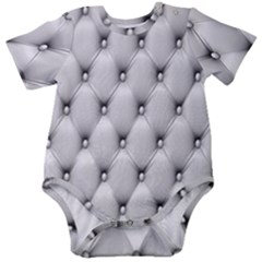 Texture, Leather Sofa Baby Short Sleeve Bodysuit by artworkshop