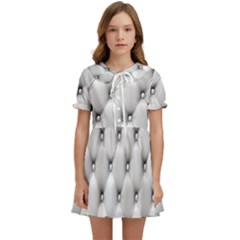 Texture, Leather Sofa Kids  Sweet Collar Dress by artworkshop