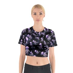 Jellyfish Swarm Cotton Crop Top by PollyParadiseBoutique7