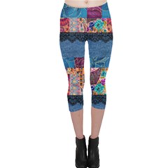 Gypsy Rose  Capri Leggings  by PollyParadiseBoutique7