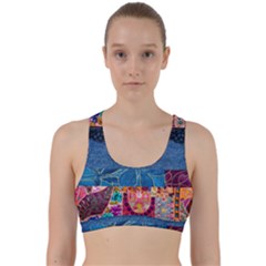 Gypsy Rose  Back Weave Sports Bra by PollyParadiseBoutique7