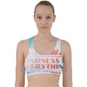 Vegan Animal Lover T- Shirt Kindness Is Everything Vegan Animal Lover T- Shirt Back Weave Sports Bra View1