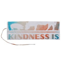 Vegan Animal Lover T- Shirt Kindness Is Everything Vegan Animal Lover T- Shirt Roll Up Canvas Pencil Holder (m) by maxcute