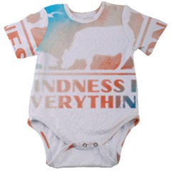 Vegan Animal Lover T- Shirt Kindness Is Everything Vegan Animal Lover T- Shirt Baby Short Sleeve Bodysuit by maxcute