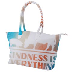 Vegan Animal Lover T- Shirt Kindness Is Everything Vegan Animal Lover T- Shirt Canvas Shoulder Bag by maxcute