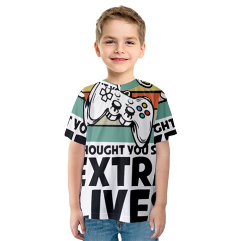 Video Gamer T- Shirt Exercise I Thought You Said Extra Lives - Gamer T- Shirt Kids  Sport Mesh Tee by maxcute