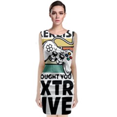 Video Gamer T- Shirt Exercise I Thought You Said Extra Lives - Gamer T- Shirt Classic Sleeveless Midi Dress by maxcute