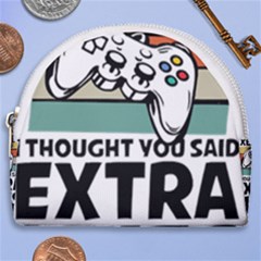 Video Gamer T- Shirt Exercise I Thought You Said Extra Lives - Gamer T- Shirt Horseshoe Style Canvas Pouch by maxcute