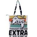 Video Gamer T- Shirt Exercise I Thought You Said Extra Lives - Gamer T- Shirt Double Zip Up Tote Bag View2