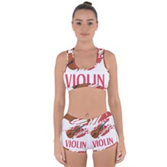 Violin T- Shirt Cool Girls Play Violin T- Shirt Racerback Boyleg Bikini Set by maxcute