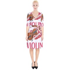 Violin T- Shirt Cool Girls Play Violin T- Shirt Wrap Up Cocktail Dress by maxcute