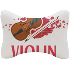 Violin T- Shirt Cool Girls Play Violin T- Shirt Seat Head Rest Cushion by maxcute