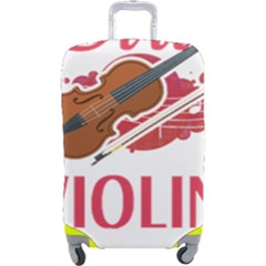 Violin T- Shirt Cool Girls Play Violin T- Shirt Luggage Cover (large) by maxcute