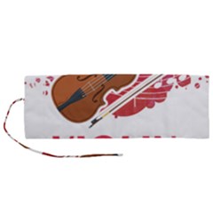 Violin T- Shirt Cool Girls Play Violin T- Shirt Roll Up Canvas Pencil Holder (m) by maxcute