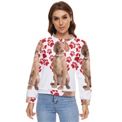 Vizsla Gifts T- Shirt Cool Vizsla Valentine Heart Paw Vizsla Dog Lover Valentine Costume T- Shirt Women s Long Sleeve Raglan Tee