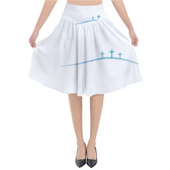 Voice Actor T- Shirt As For Me And My Voice We Will Serve The Lord Christian T- Shirt Flared Midi Skirt by maxcute