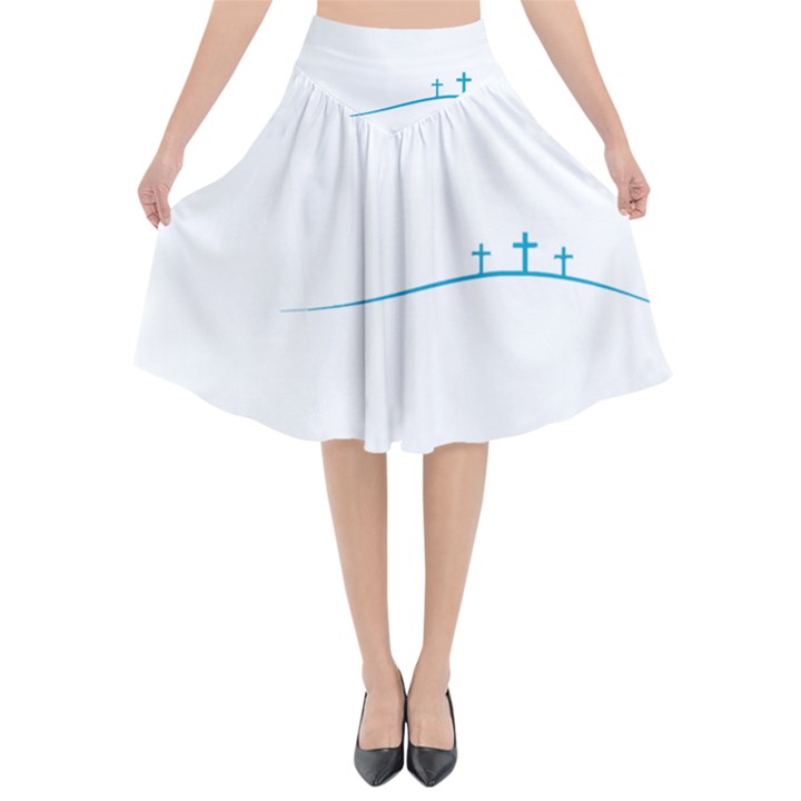 Voice Actor T- Shirt As For Me And My Voice We Will Serve The Lord Christian T- Shirt Flared Midi Skirt