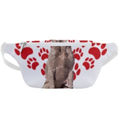 Weimaraner Gifts T- Shirt Cool Weimaraner Valentine Heart Paw Weimaraner Dog Lover Valentine Costume Waist Bag  by maxcute