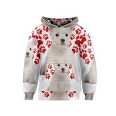 West Highland White Terrier Gift T- Shirt Cute West Highland White Terrier Valentine Heart Paw West Kids  Pullover Hoodie