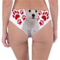 West Highland White Terrier Gift T- Shirt Cute West Highland White Terrier Valentine Heart Paw West Reversible Classic Bikini Bottoms View4