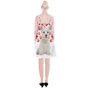 West Highland White Terrier Gift T- Shirt Cute West Highland White Terrier Valentine Heart Paw West Spaghetti Strap Velvet Dress View2