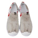 West Highland White Terrier Gift T- Shirt Cute West Highland White Terrier Valentine Heart Paw West Women s Slip On Sneakers View1