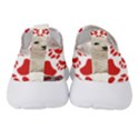 West Highland White Terrier Gift T- Shirt Cute West Highland White Terrier Valentine Heart Paw West Women s Slip On Sneakers View4