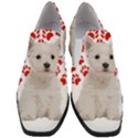 West Highland White Terrier Gift T- Shirt Cute West Highland White Terrier Valentine Heart Paw West Women Slip On Heel Loafers View1