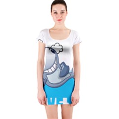 Whale Lovers T- Shirt Cute Whale Kids Water Sarcastic But Do I Have To  T- Shirt Short Sleeve Bodycon Dress by maxcute