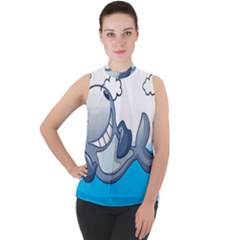 Whale Lovers T- Shirt Cute Whale Kids Water Sarcastic But Do I Have To  T- Shirt Mock Neck Chiffon Sleeveless Top by maxcute