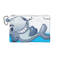 Whale Lovers T- Shirt Cute Whale Kids Water Sarcastic But Do I Have To  T- Shirt Canvas Cosmetic Bag (medium)